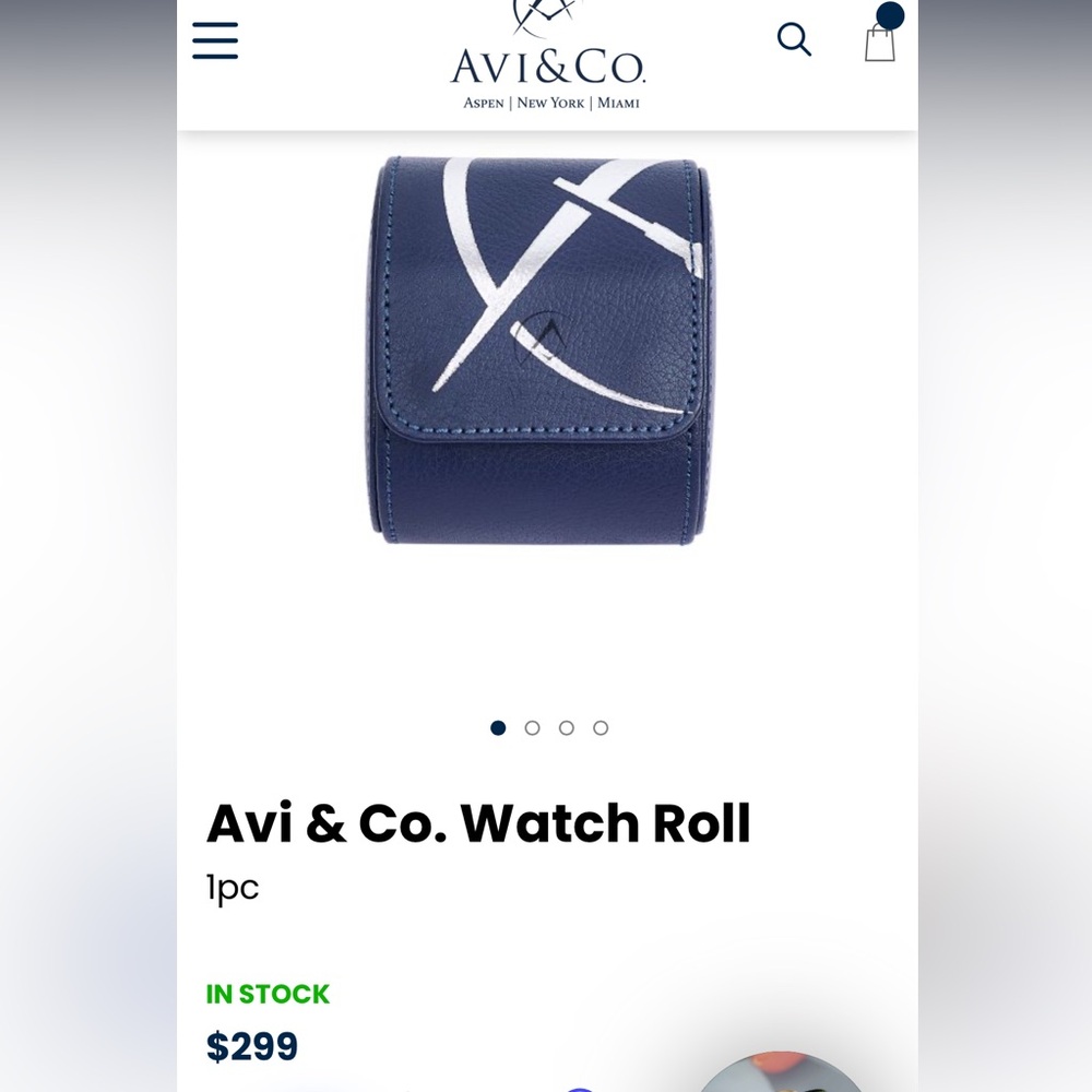 Avi and Co Watch Roll $299 MSRP - never used - WATCH NOT INCLUDED